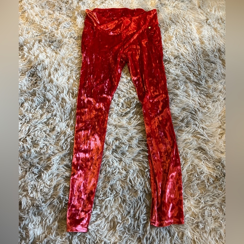 Like new Fabletics high waisted velour leggings - Picture 2 of 5